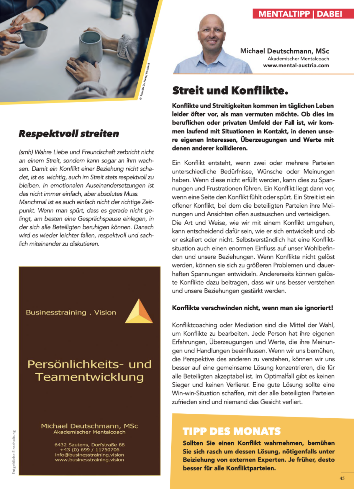 oberland-dabei-April-2023-streit-und-konflikte-mentalcoach-michael-deutschmann-msc-businesstraining-vision-mental-austria